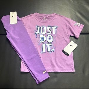 NWT Nike Tee & Leggings Set Girls Size 5